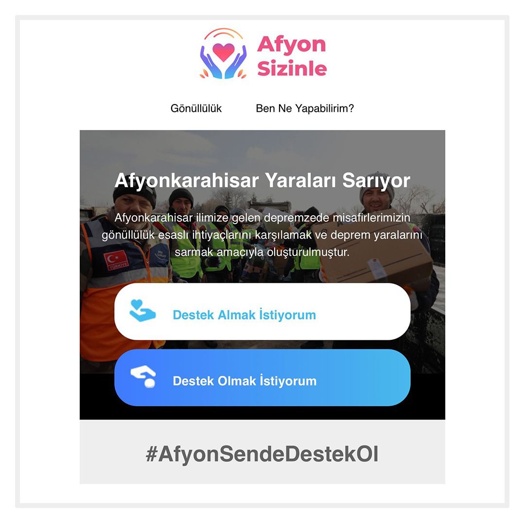 ’Afyonsizinle.org’  Faaliyete Geçti