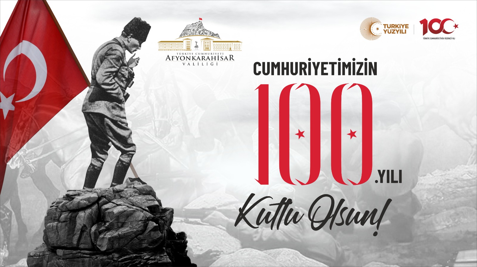 Afyonkarahisar'da Cumhuriyet Bayramı Kutlamaları 100. Yılında