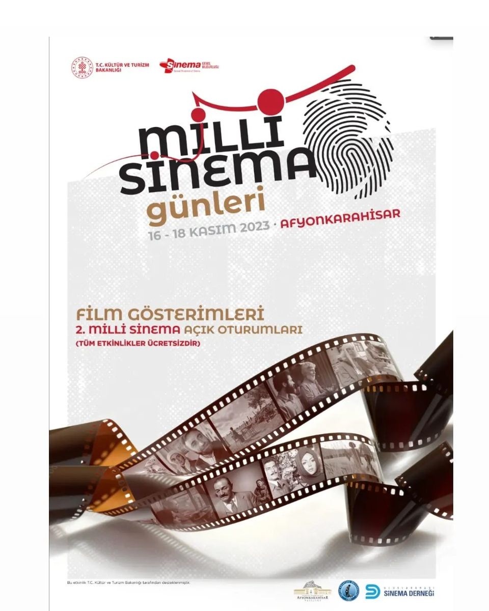 Millî Sinema Günleri ve II. Millî Sinema Açık Oturumları Afyonkarahisar'da düzenleniyor.