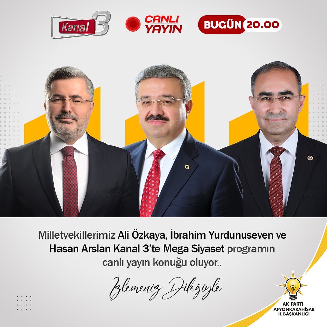 AK Parti Temsilcileri Mega Siyaset Programına Konuk Olacak