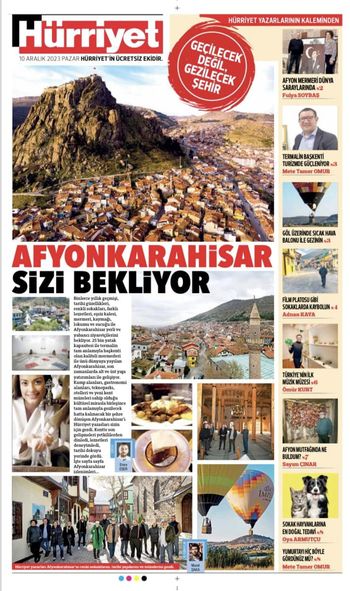 Afyonkarahisar, Tarih ve Lezzet Dolu Bir Şehir olarak Hürriyet Gazetesi Yazarları Tarafından Keşfedildi