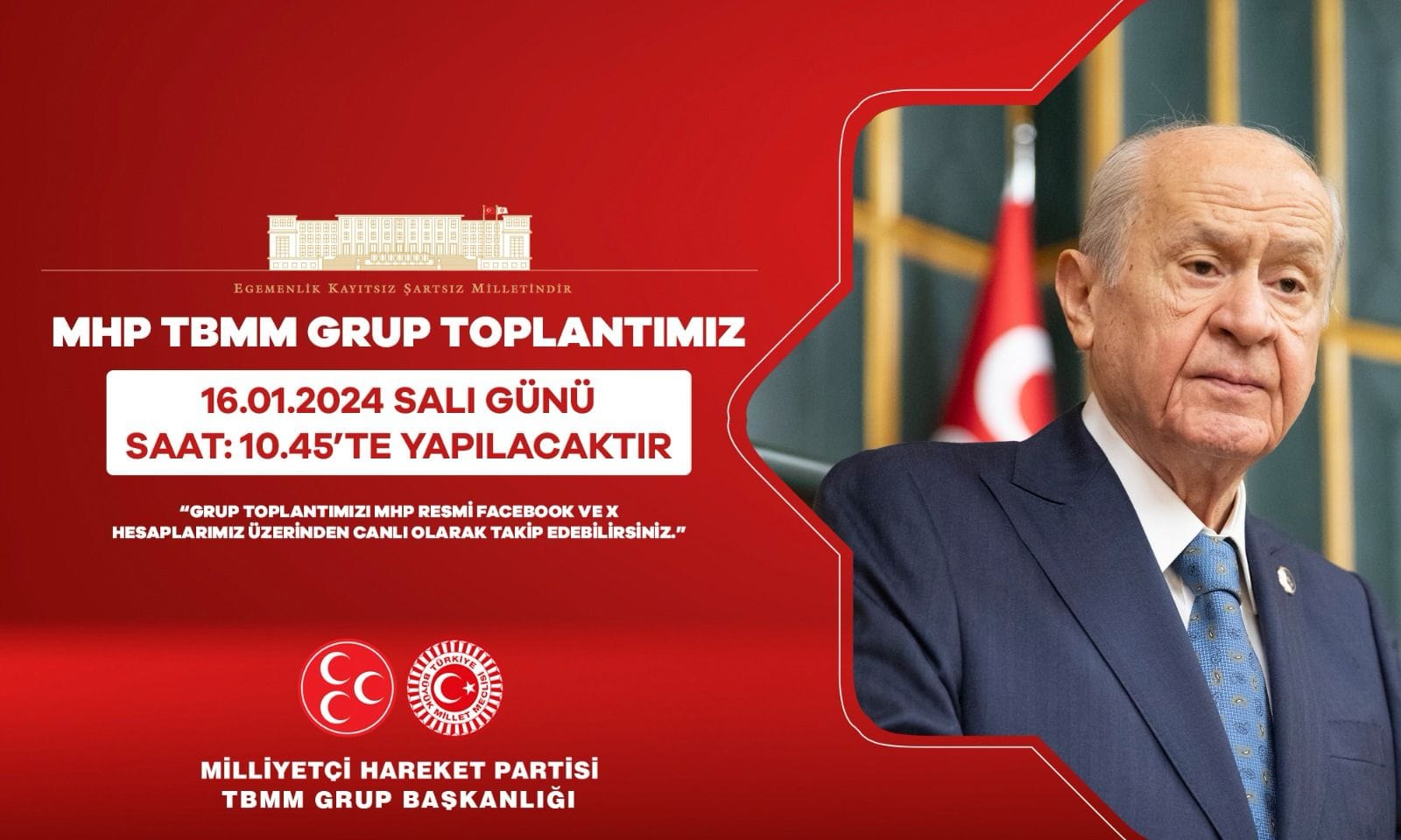 MHP Afyonkarahisar İl Teşkilatının 16 Ocak'ta TBMM Grup Toplantısı Gerçekleşecek