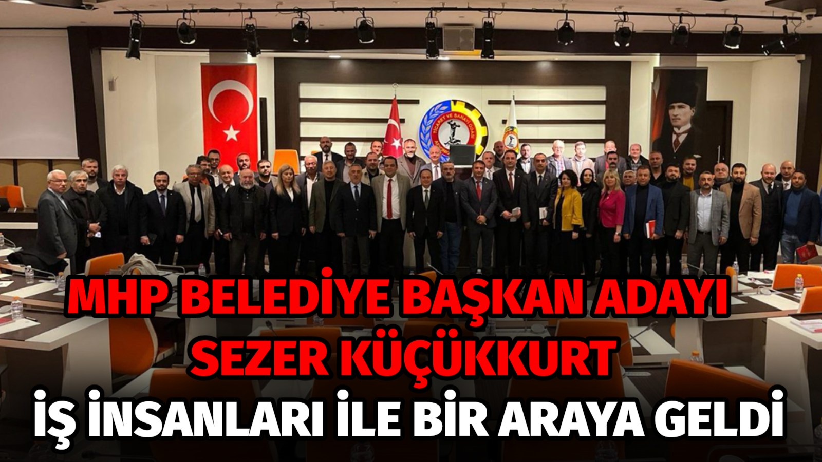 MHP Afyonkarahisar Belediye Başkan Adayı Sezer Küçükkurt iş insanlarıyla buluştu