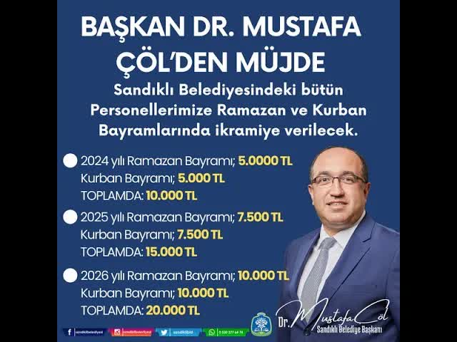 Sandıklı Belediyesi, Personel Motivasyonunu Artırmaya Yönelik Özel Desteği Duyurdu