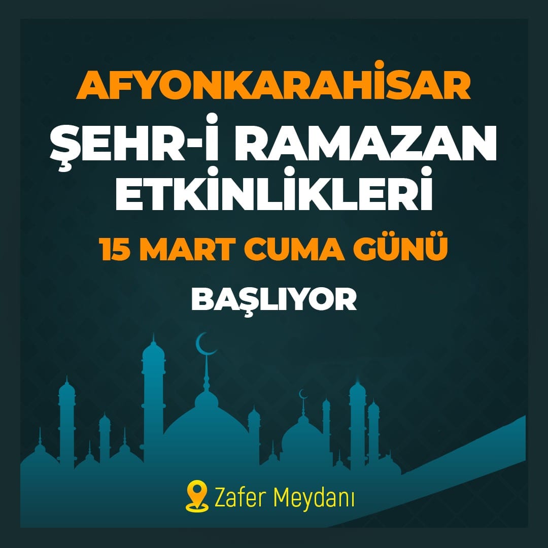 Afyonkarahisar'da Şehr-i Ramazan etkinlikleri tarihi sokaklarda başladı