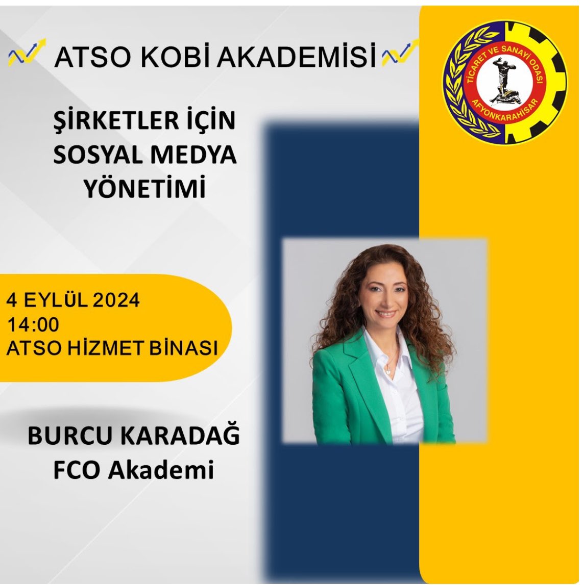 Afyonkarahisar Ticaret ve Sanayi Odası (ATSO), KOBİ Akademisi'nde Önemli Bir Eğitim Düzenliyor