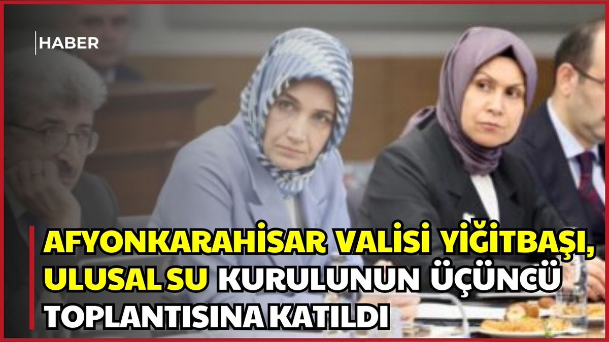 Afyonkarahisar Valisi, Ulusal Su Kurulu Toplantısına Katıldı