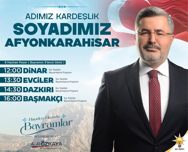 AK Parti Afyonkarahisar Milletvekili Özkaya, İlçe Ziyaretlerine Devam Ediyor